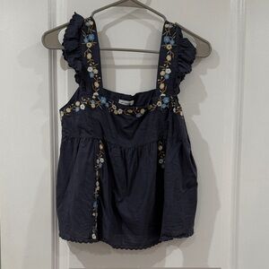 Elegant Floral Embroidered Women's Blouse